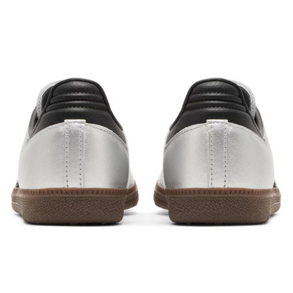 Adidas Samba OG Silver Metallic Black Gum