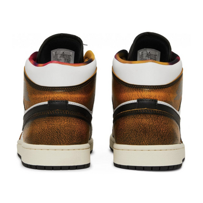 Jordan 1 Mid SE Orange Wear Away