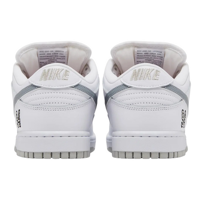 Nike SB Dunk Low Supreme 94 White Metallic Silver