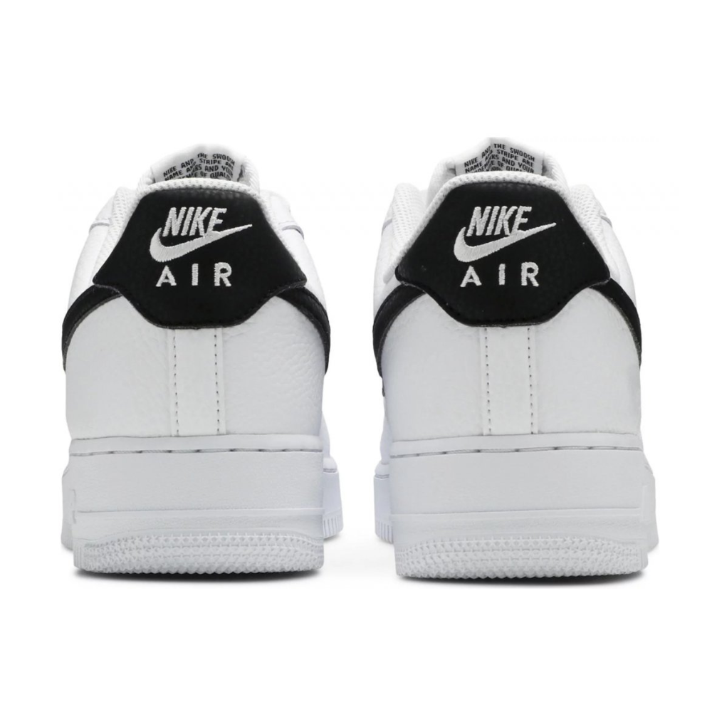 Nike Air Force 1 Low '07 White Black Pebbled Leather