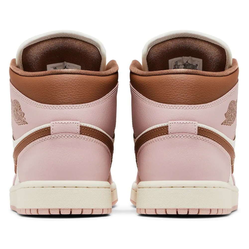 Jordan 1 Mid Pink Oxford Brown