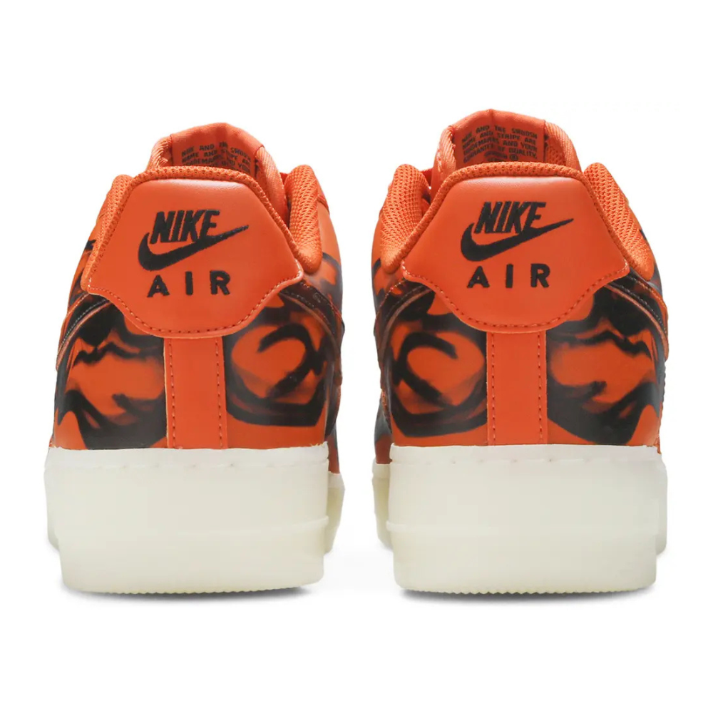 Nike Air Force 1 Low Orange Skeleton Halloween