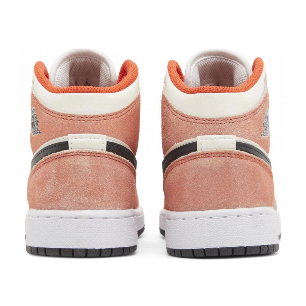 Jordan 1 Mid SE Orange Suede (GS)