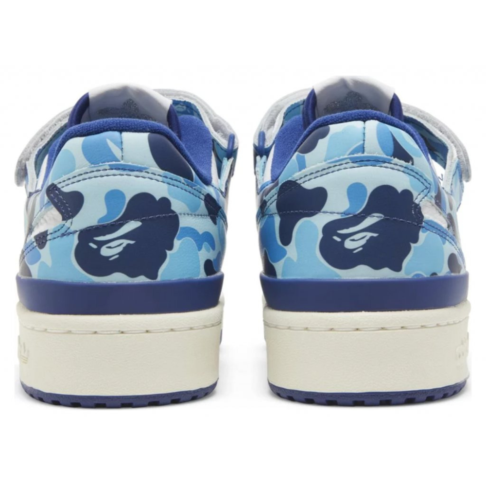 Adidas Forum 84 Low Bape k 30. výročiu - modrá maskáčová