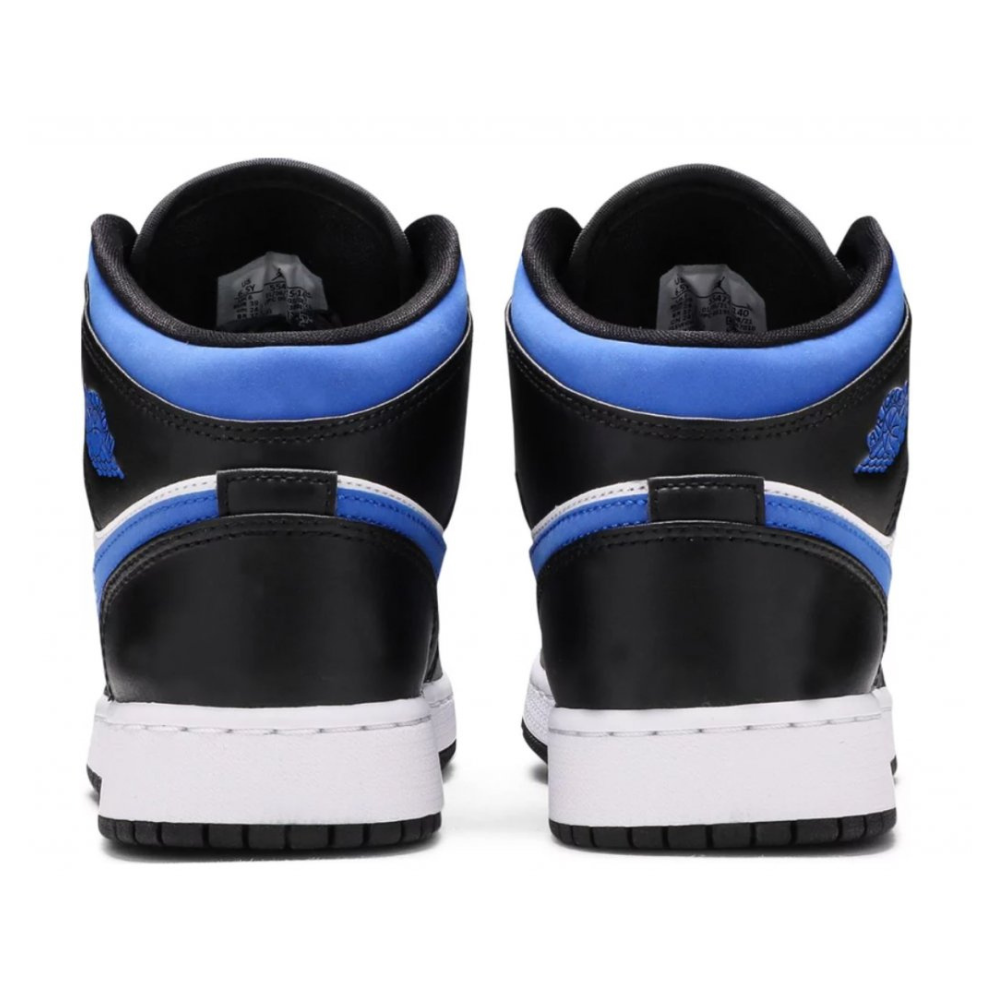 Jordan 1 Mid White Black Racer Blue (GS)