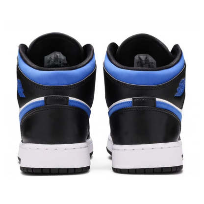 Jordan 1 Mid White Black Racer Blue (GS)