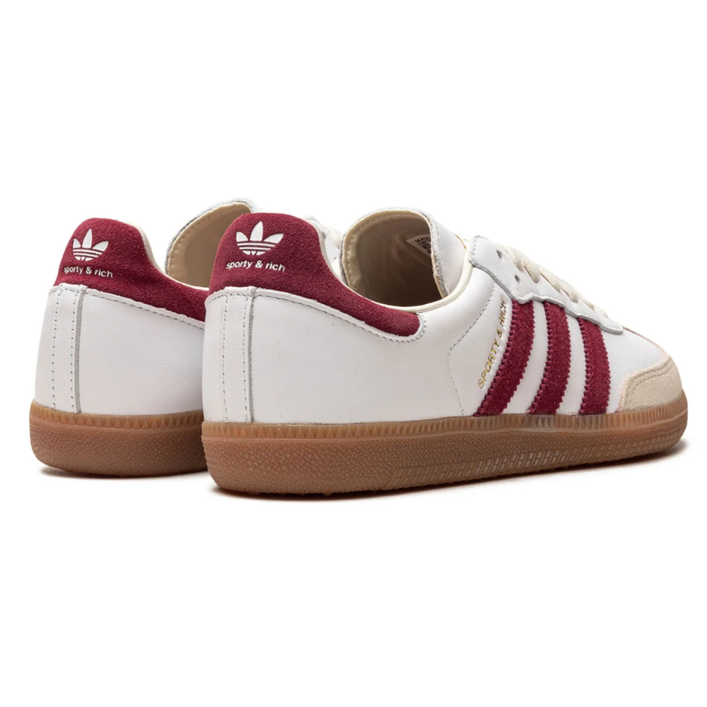 Adidas Samba OG Sporty & Rich White Core Burgundy