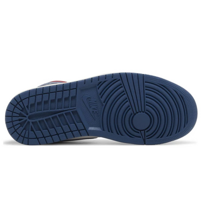 Jordan 1 Mid French Blue Gym Red