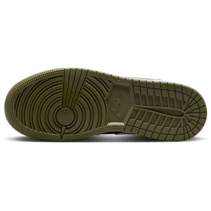 Jordan 1 Mid Black White Olive (GS)