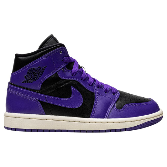 Jordan 1 Mid Purple Black