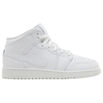 Jordan 1 Mid Triple White (2023) (GS)