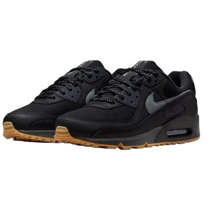 Nike Air Max 90 Black Smoke Grey Gum Reflective