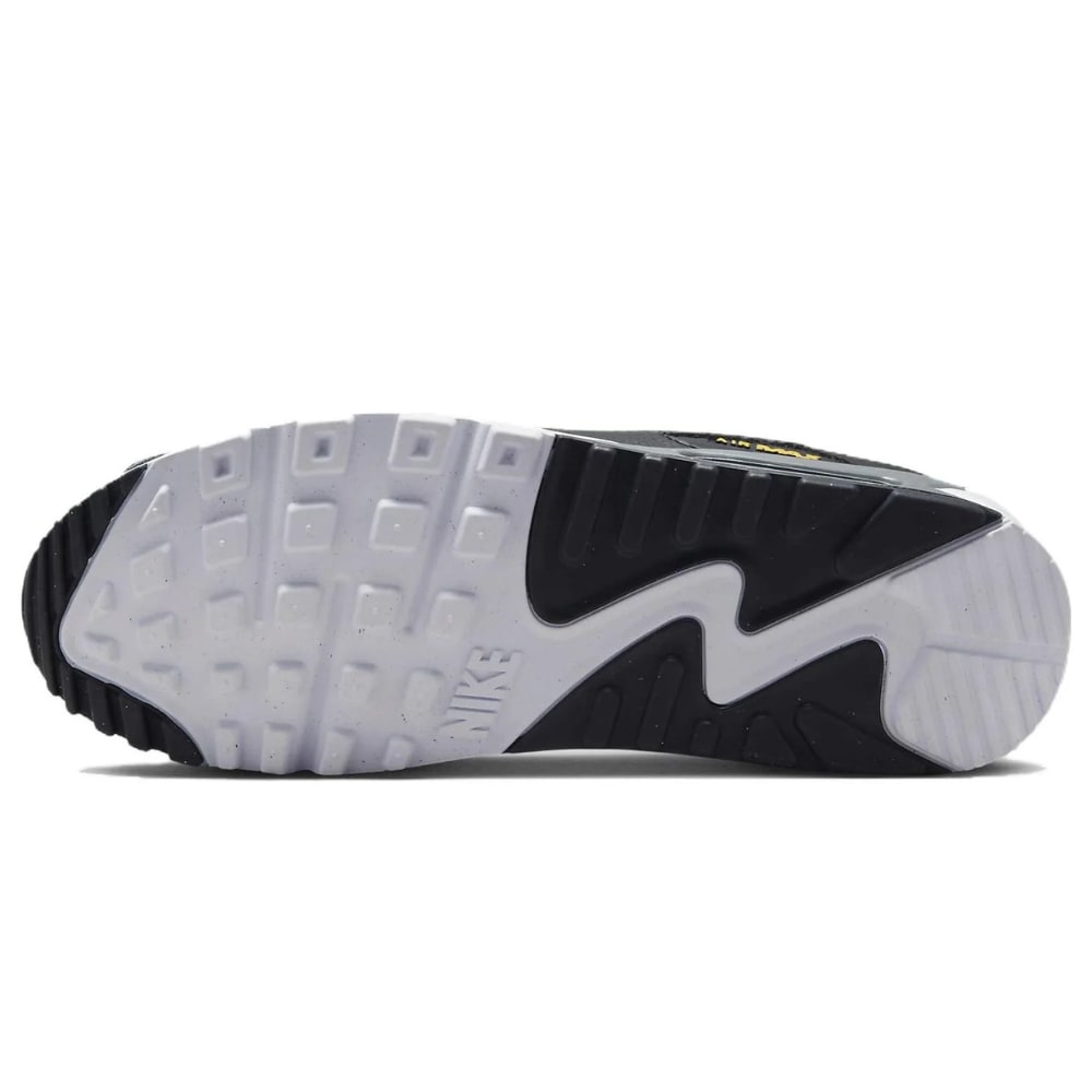 Nike Air Max 90 Spray Paint Swoosh Black University Gold