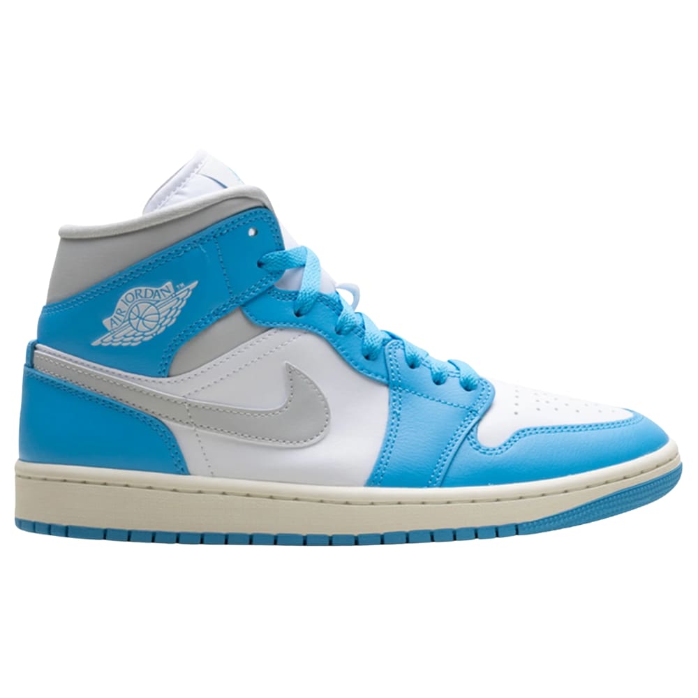 Jordan 1 Mid Dark Powder Blue White Sail Neutral Grey