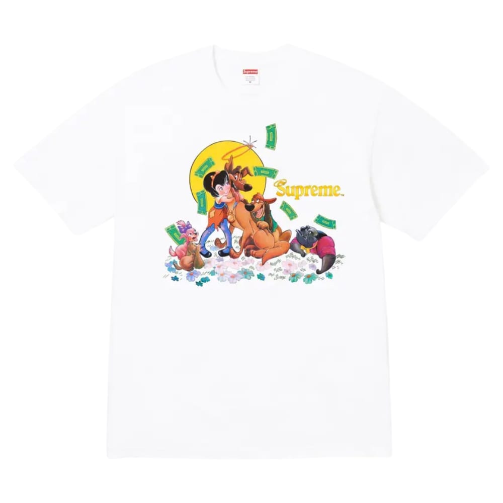 Supreme All Dogs Go To Heaven Tee White