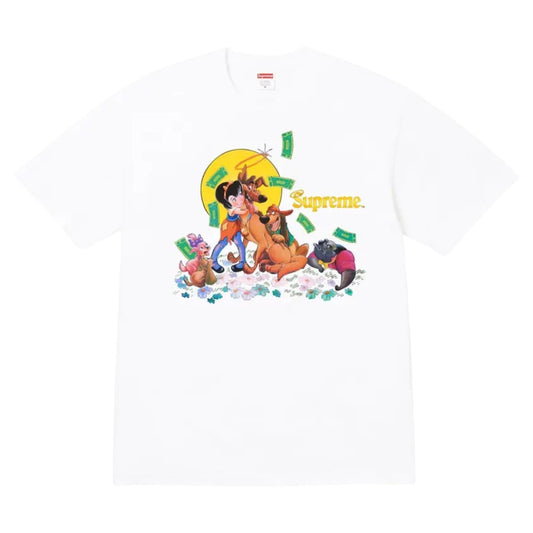 Supreme All Dogs Go To Heaven Tee White