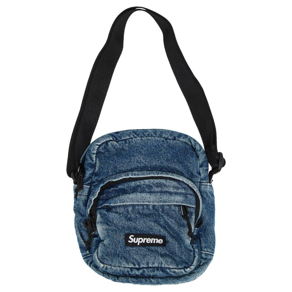 Supreme Denim Shoulder Bag Washed Indigo