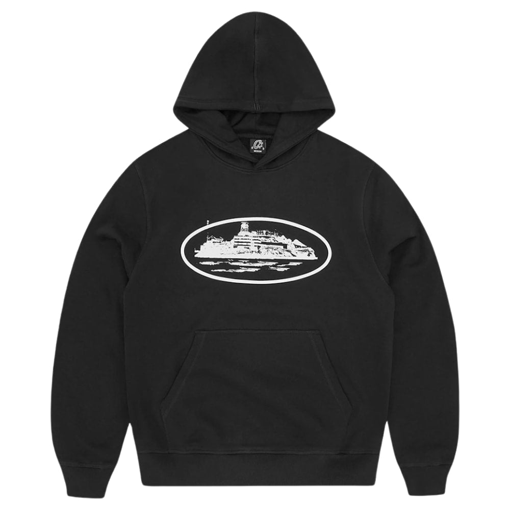 Corteiz Alcatraz Hoodie Black