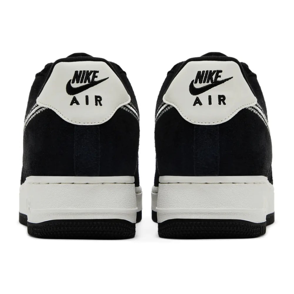 Nike Air Force 1 Low '07 LV8 Black Sail Embroidered Swoosh