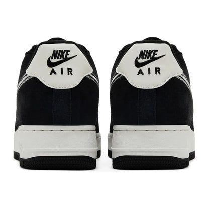 Nike Air Force 1 Low '07 LV8 Black Sail Embroidered Swoosh