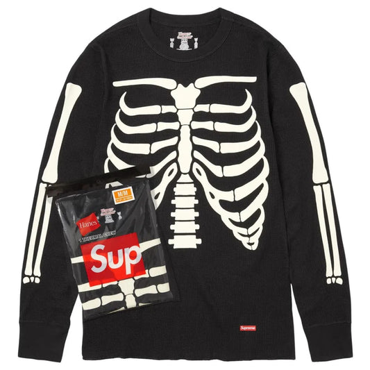 Supreme Hanes Bones Thermal Crew FW25 (1 Pack) Black