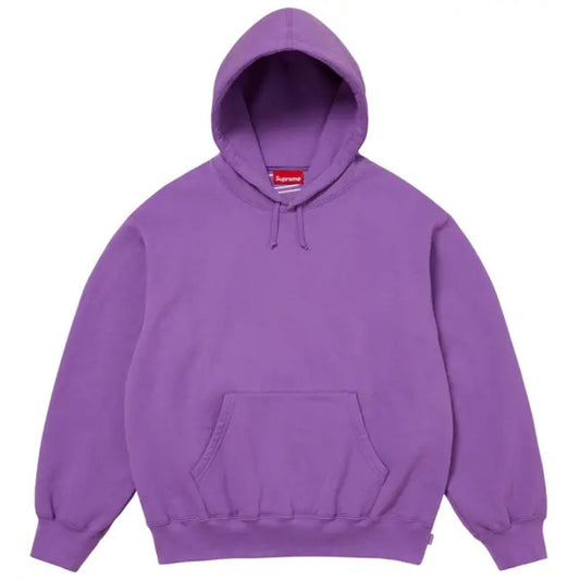 Supreme Satin Appliqué Hooded Sweatshirt (FW25) Violet