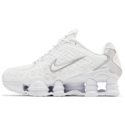 Nike Shox TL White Metallic Silver Max Orange (Women's)