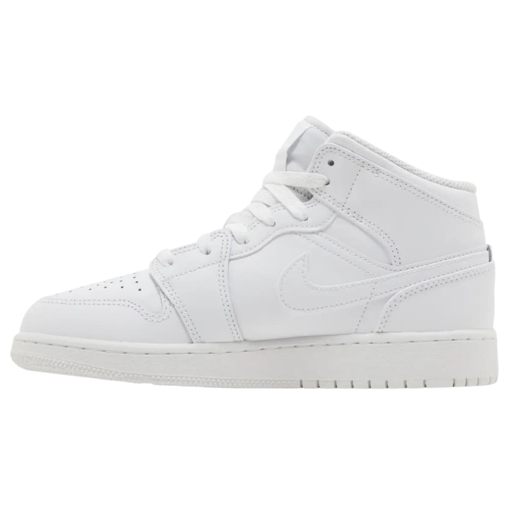 Jordan 1 Mid Triple White (2023) (GS)