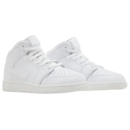 Jordan 1 Mid Triple White (2023) (GS)