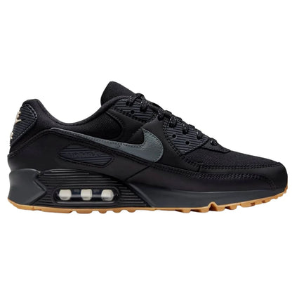 Nike Air Max 90 Black Smoke Grey Gum Reflective