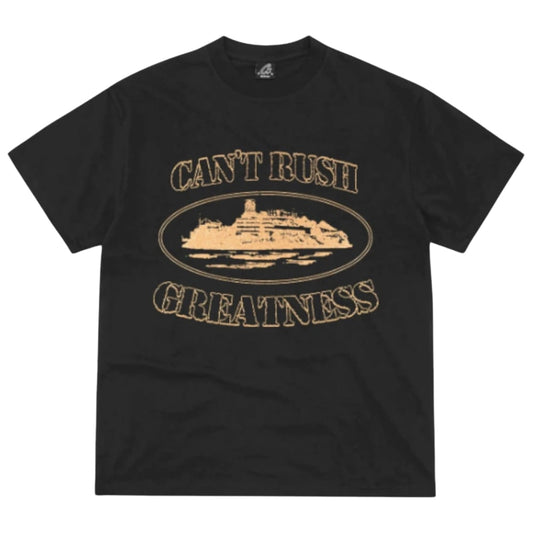 Corteiz x Central Cee Can't Rush Greatness Tee Black