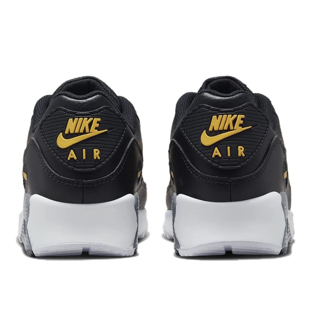 Nike Air Max 90 Spray Paint Swoosh Black University Gold