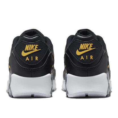 Nike Air Max 90 Spray Paint Swoosh Black University Gold