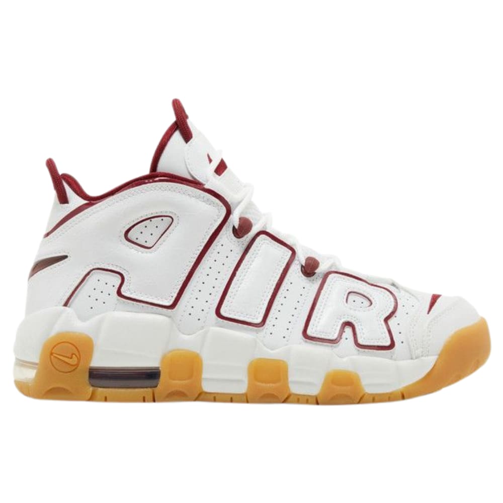 Nike Air More Uptempo White Team Red Gum Light Brown (GS)