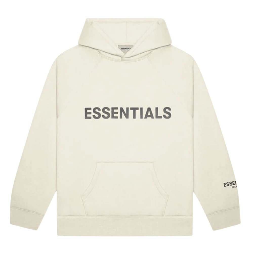 Fear of God Essentials Pullover Hoodie Applique Logo Buttercream