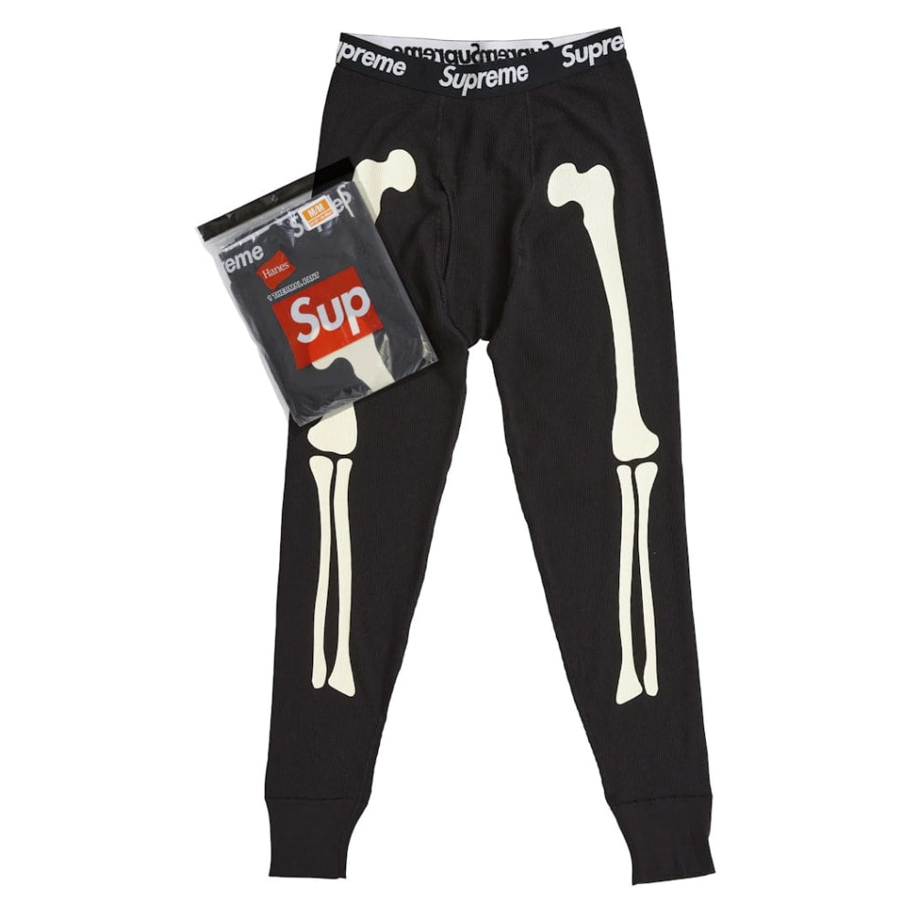 Supreme Hanes Bones Thermal Pant FW25 (1 Pack) Black