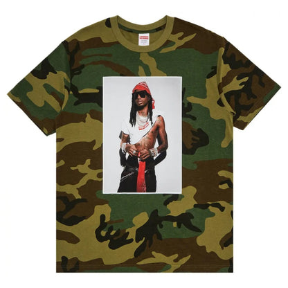 Supreme Playboi Carti Tee Woodland Camo