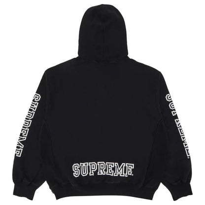 Supreme Collegiate Sleeve Hooded Sweatshirt Black