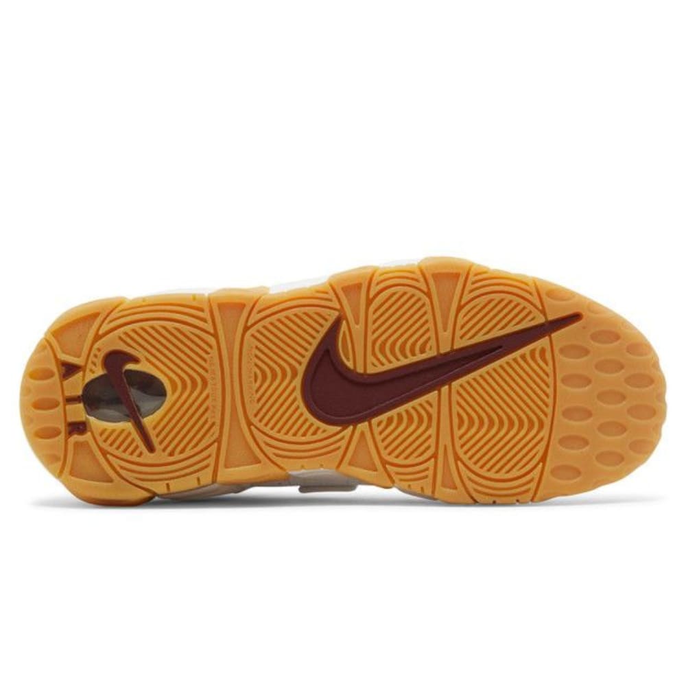 Nike Air More Uptempo White Team Red Gum Light Brown (GS)