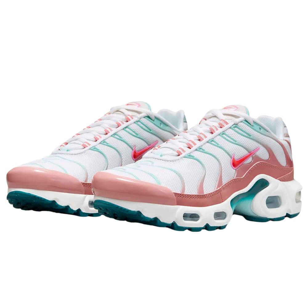 Nike Air Max Plus White Red Stardust Jade Ice Siren Red (GS)