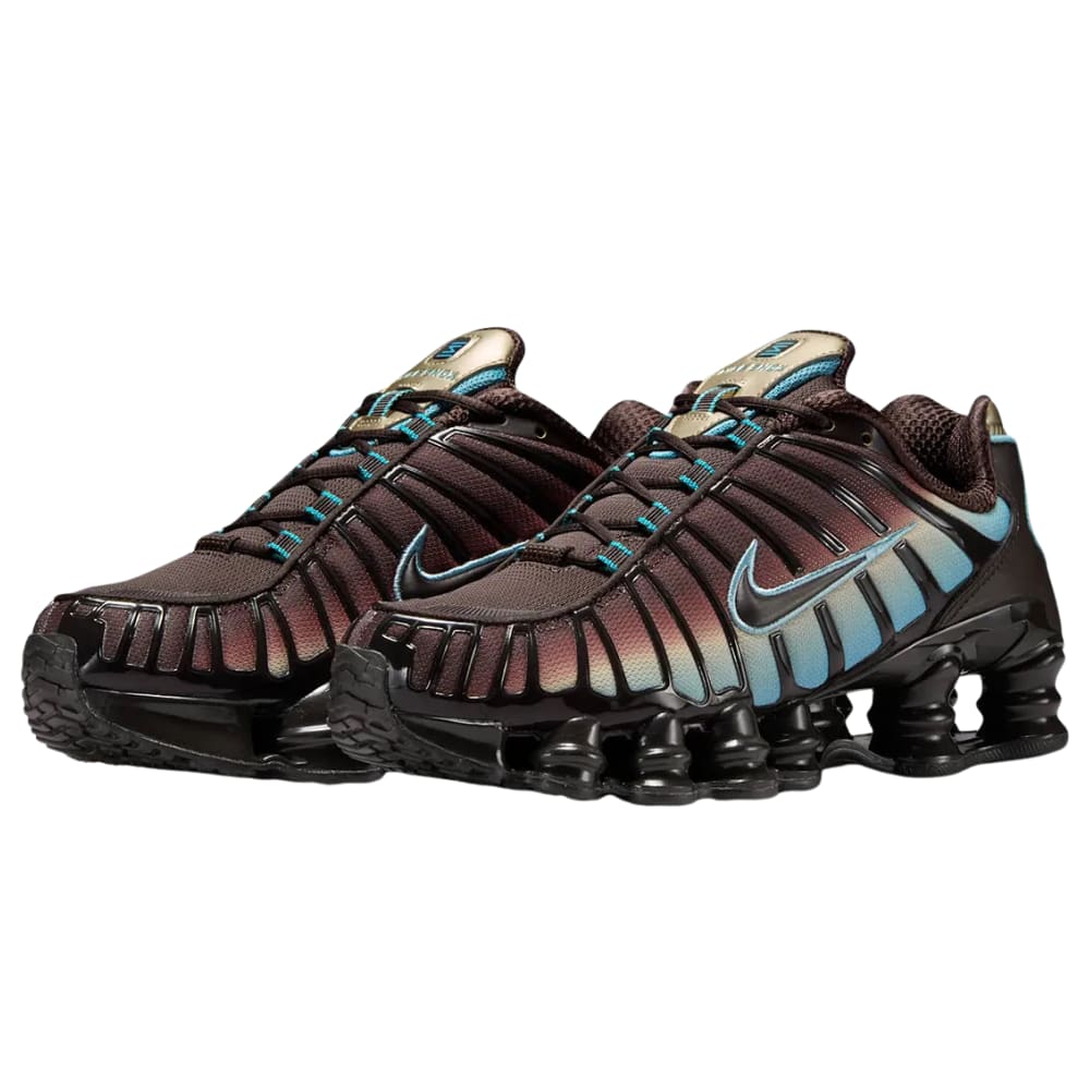Nike Shox TL Velvet Brown Denim Turquoise