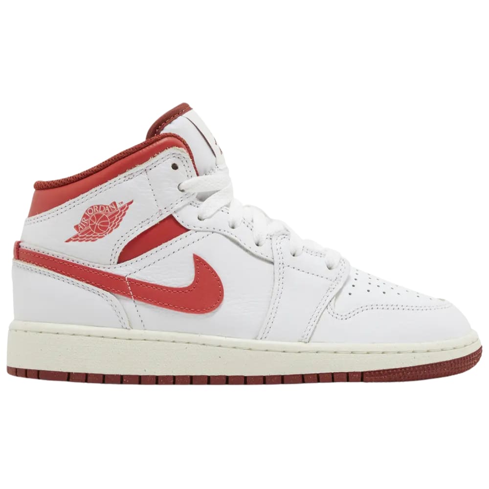 Jordan 1 Mid SE White Dune Red (GS)