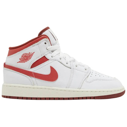 Jordan 1 Mid SE White Dune Red (GS)