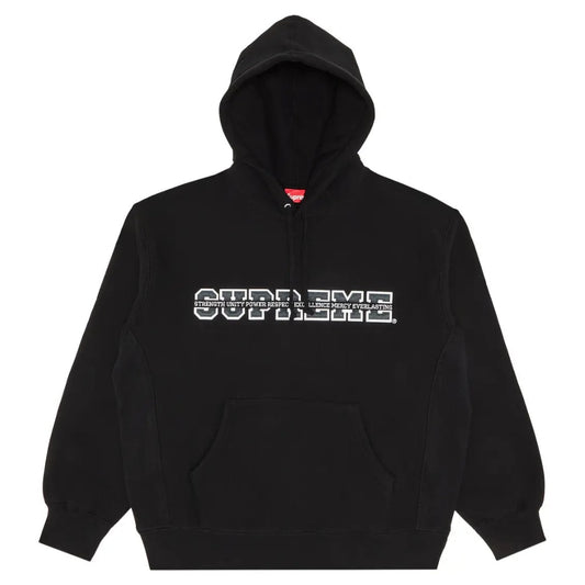 Supreme Collegiate Acronym Hooded Sweatshirt Black