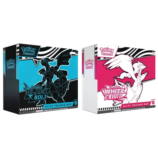 Pokemon Black Bolt & White Flare Elite Trainer Box 2025 Pokémon Scarlet & Violet
