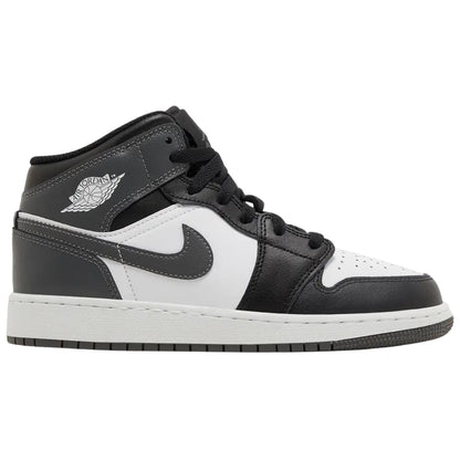 Jordan 1 Mid Čierna Biela Železovo Sivá (GS) 