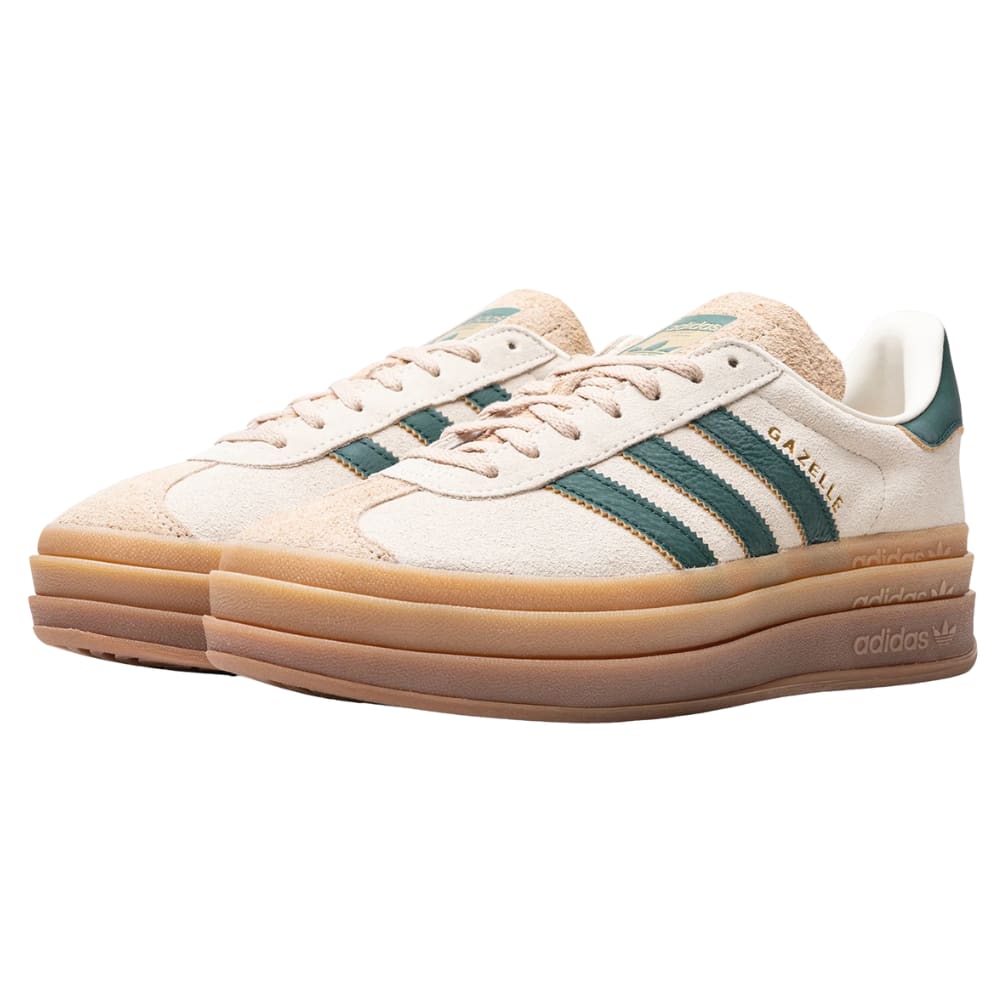 adidas Gazelle Bold Magic Beige Collegiate Green (Women's)