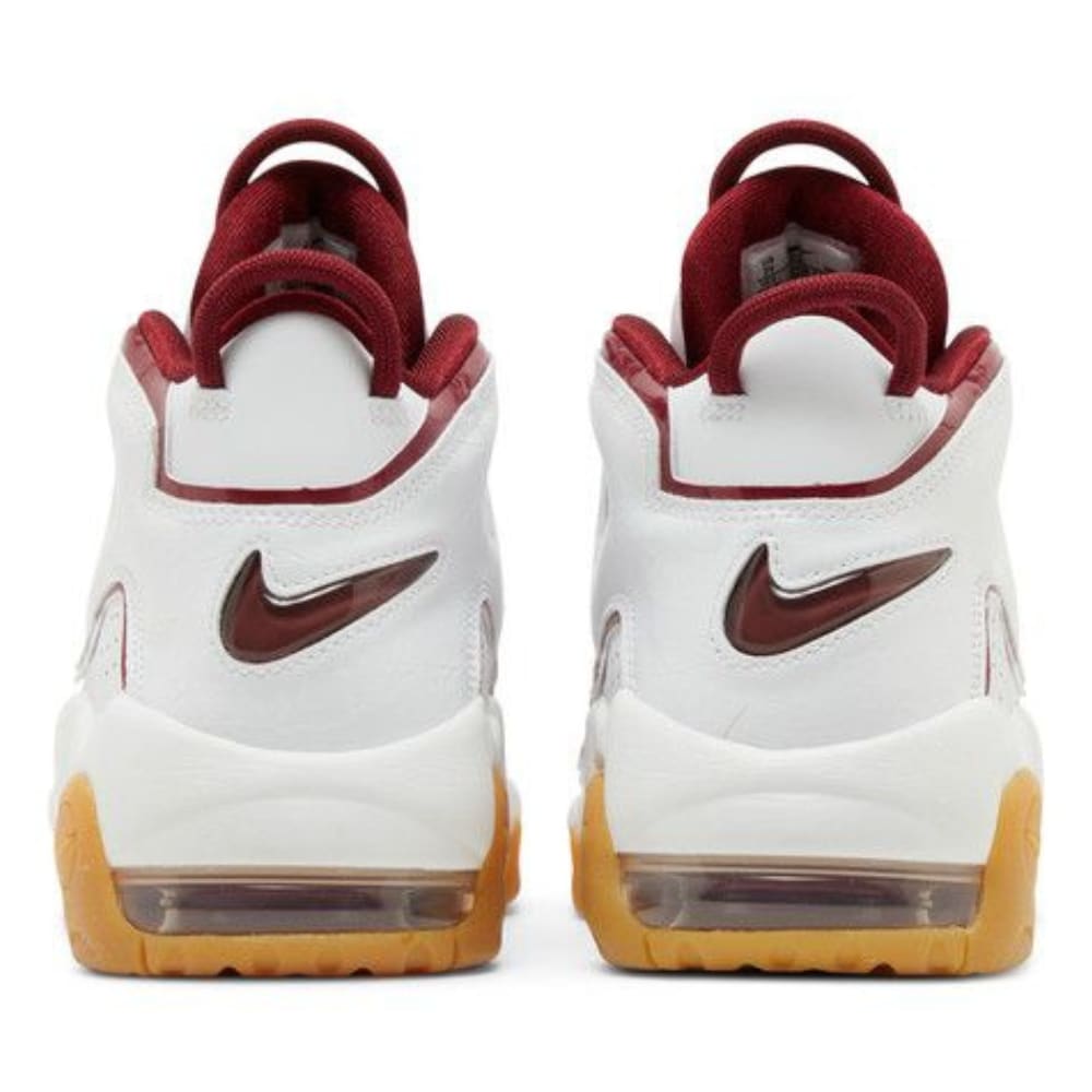 Nike Air More Uptempo White Team Red Gum Light Brown (GS)