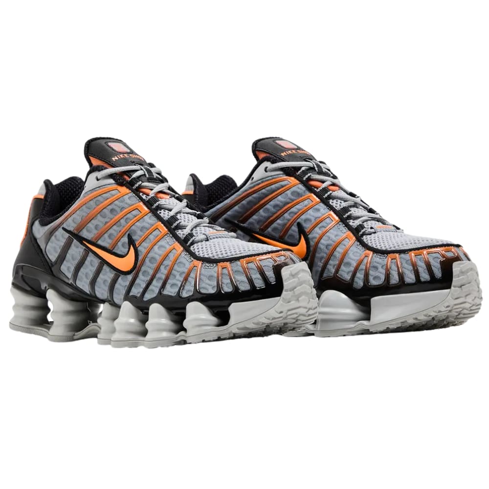 Nike Shox TL Light Smoke Grey Black Bright Mandarin