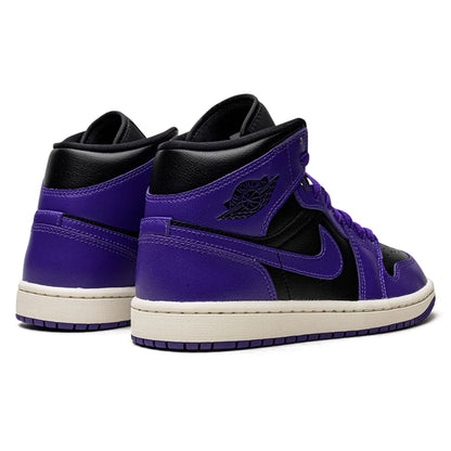 Jordan 1 Mid Purple Black (Women's)